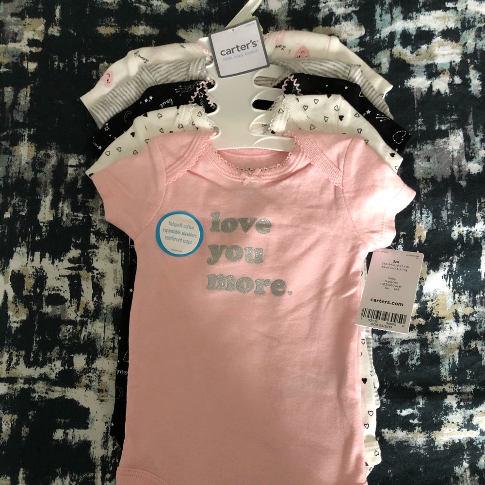 Baby 5-packs Short Sleeve Bodysuit Set